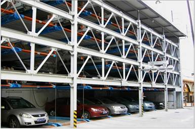Lift and transferring garage